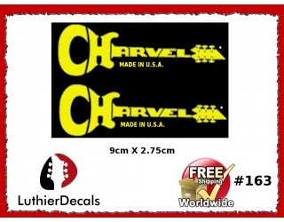 Charvel Guitar Decal Yellow #163